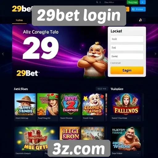 Navegação e usabilidade do site 29bet login